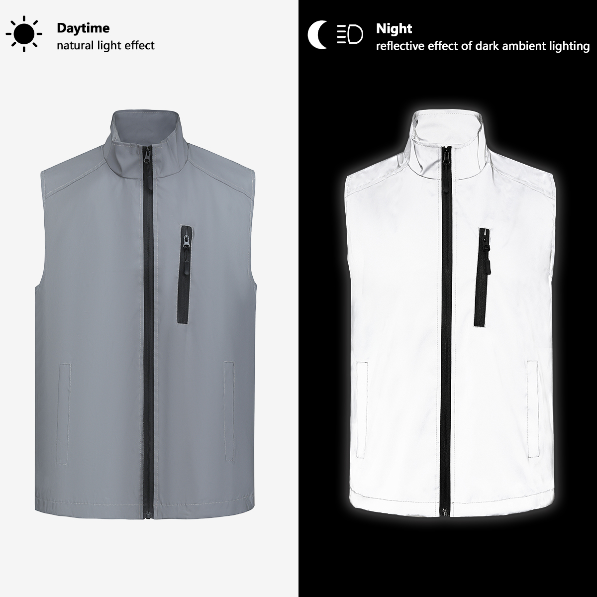 Reflective Vest Cycling - Reflective Clothes Motorcycle Riding Men Lightweight