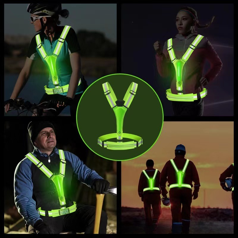 LED Glowing Reflective Vest Hi - огляд і ціна Reflective Vest Cycling