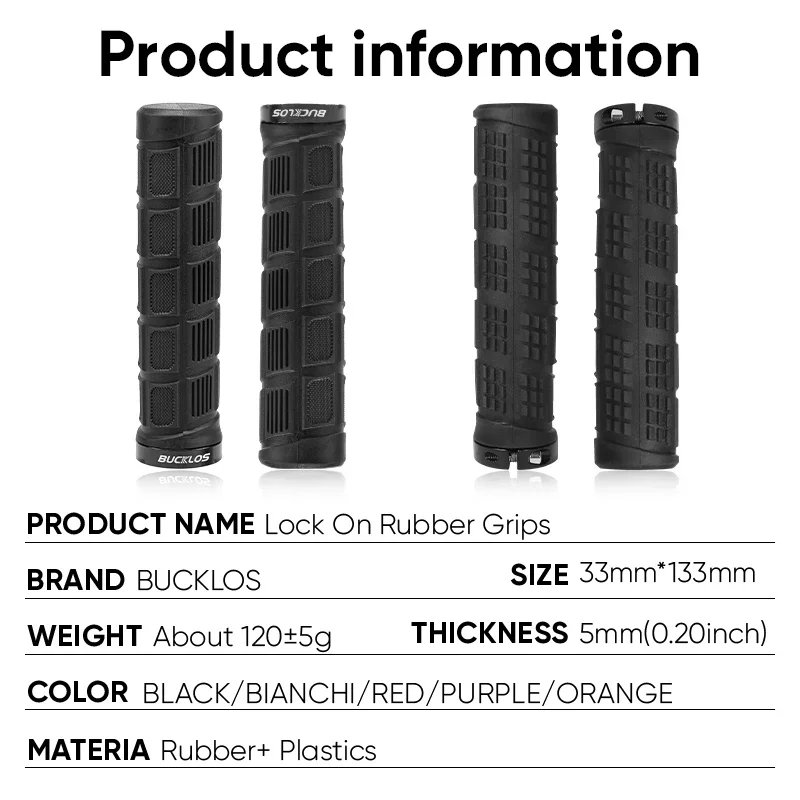 BUCKLOS Bicycle Grips Rubber S - огляд і ціна Commuter Bike Lock