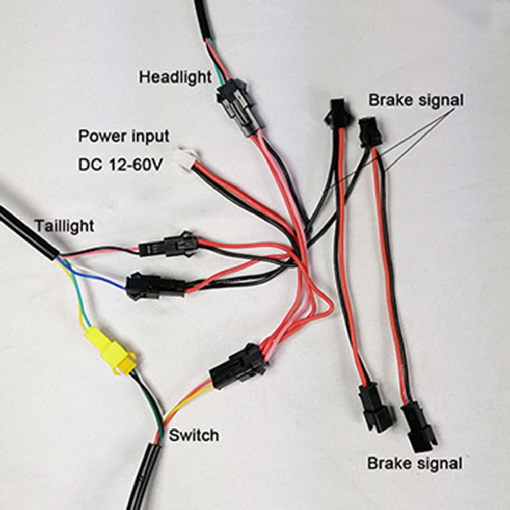 24-60V Electric Bike Light Con - огляд і ціна Bike Light Front Rear