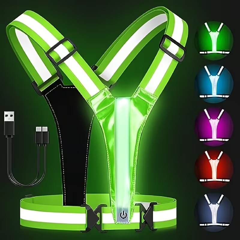 Luminous Light Strip Back Suit - огляд і ціна Reflective Vest Cycling