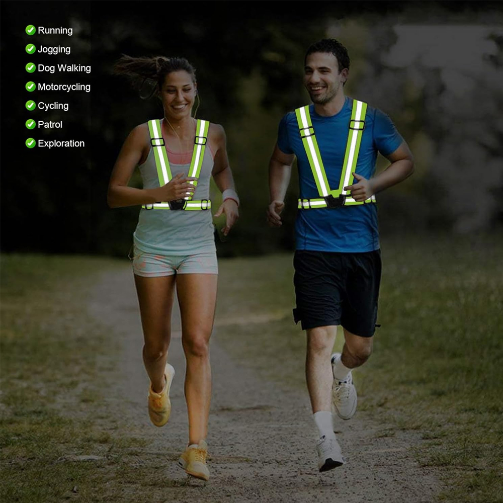 1Pcs Night Running Vest High V - огляд і ціна Reflective Vest Cycling