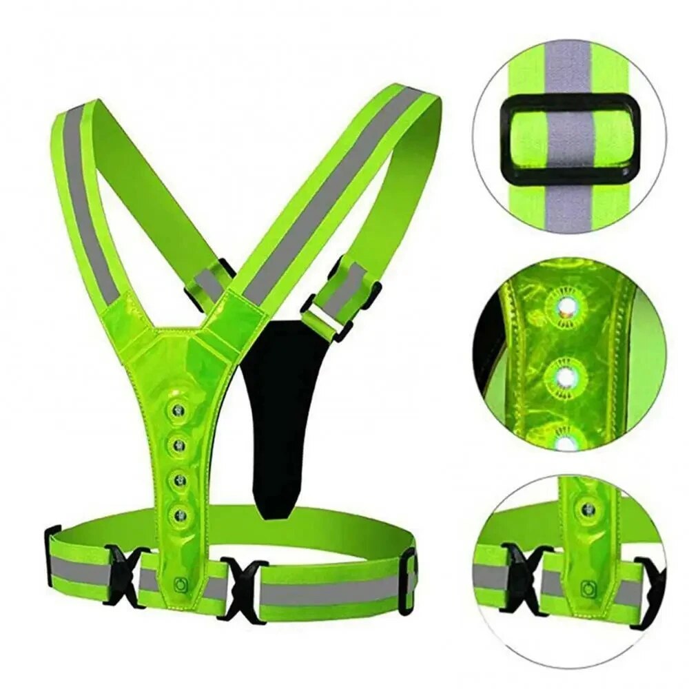 LED Running Vest Reflective Gl - огляд і ціна Reflective Vest Cycling
