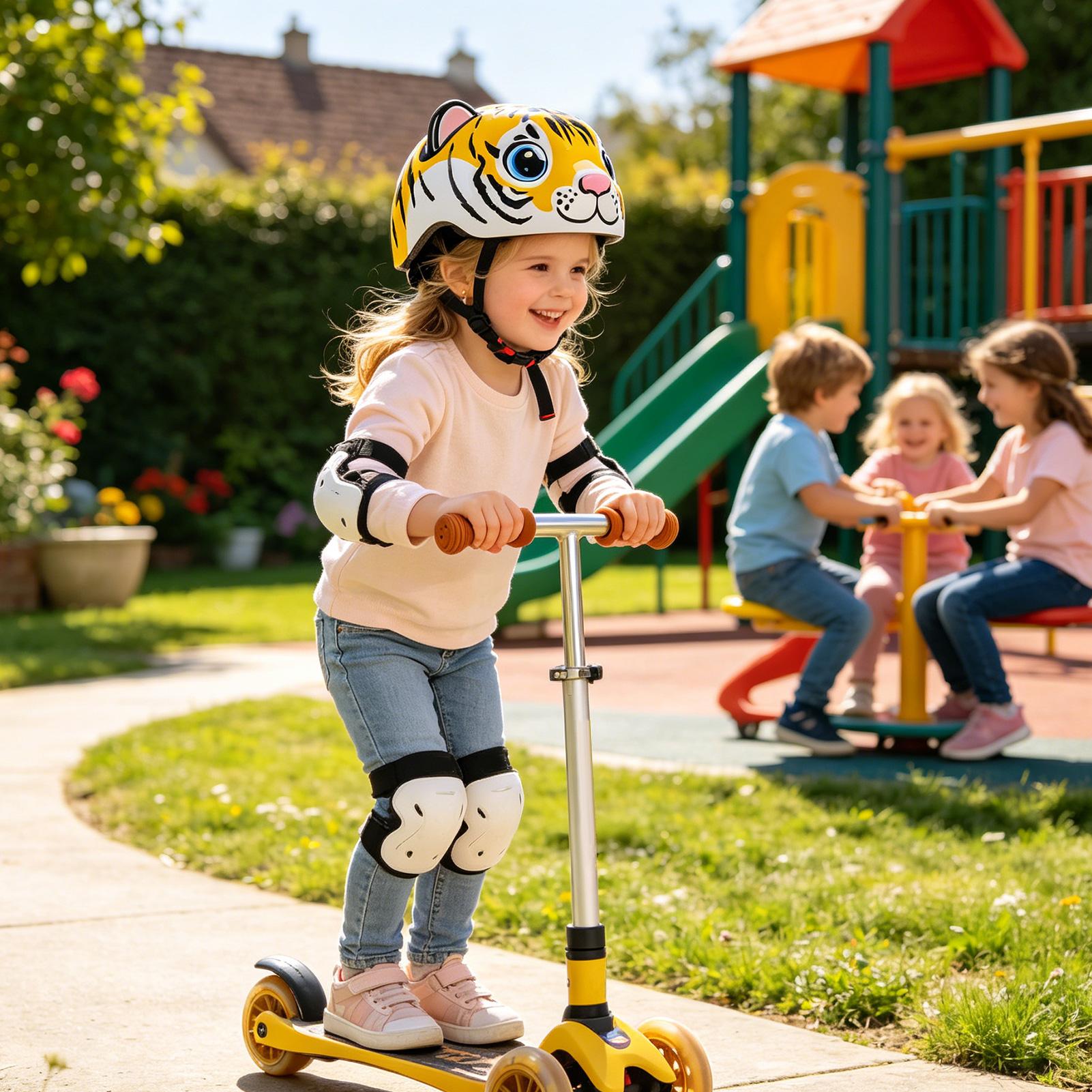 Kids Helmet Tiger Pattern Adju - огляд і ціна Cycling Commute Gear