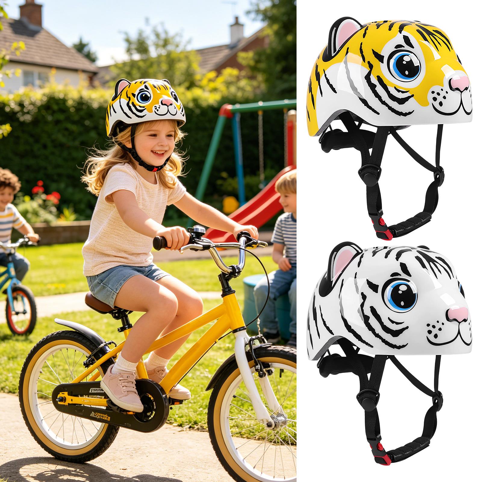 Kids Helmet Tiger Pattern Adju - огляд і ціна Cycling Commute Gear