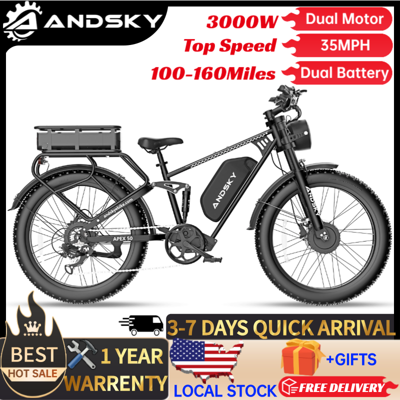 ANDSKY Apex50 AWD Electric Bik - огляд і ціна Commuting On Road Bike
